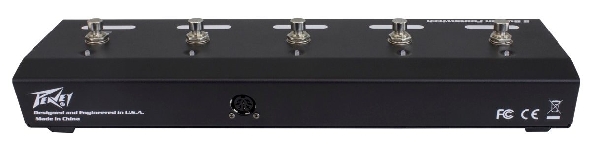 Peavey 5-Button MIDI Footswitch, New, View 2