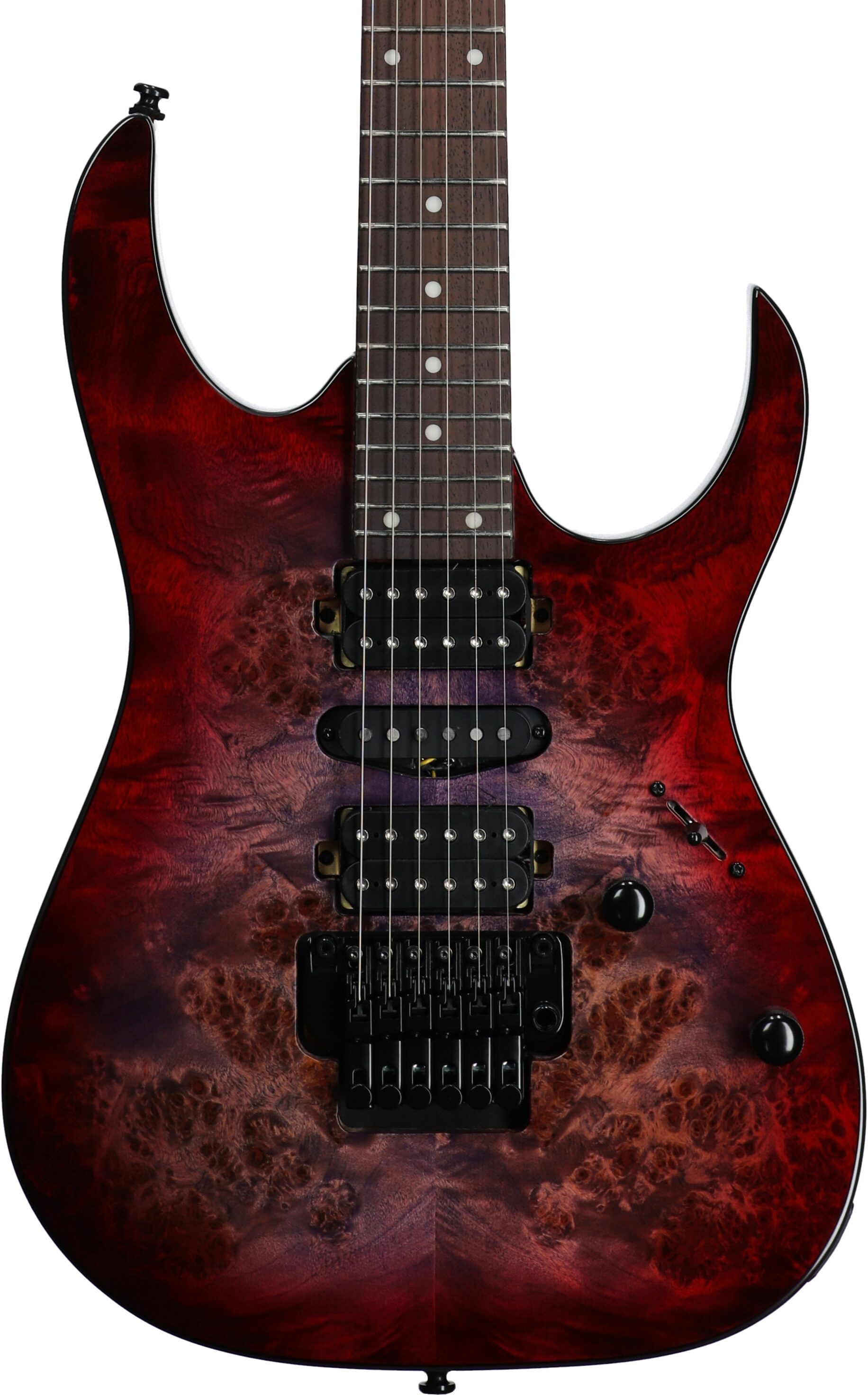 Ibanez RG470PB Electric Guitar, Red Eclipse Burst, Body Straight Front