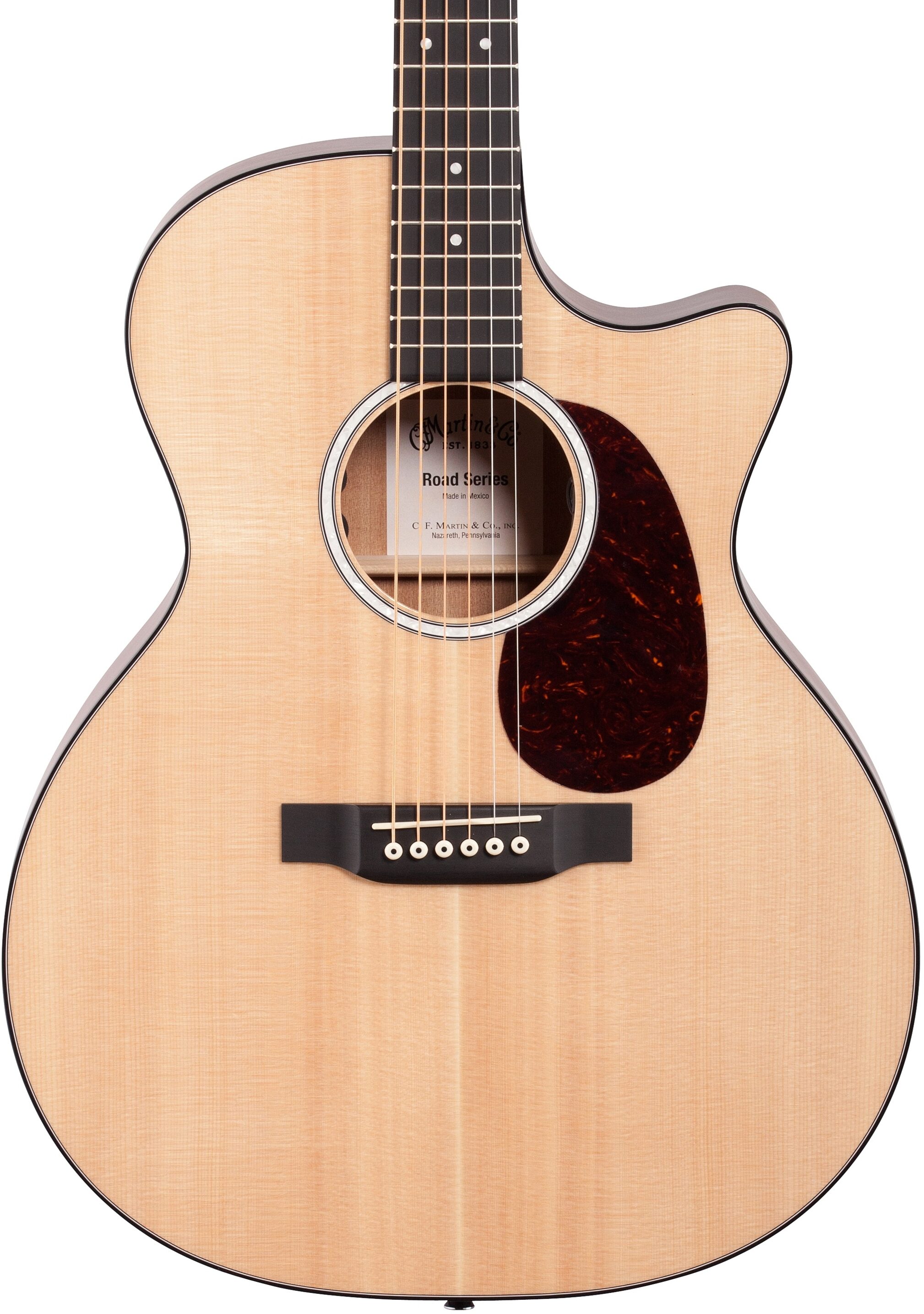 Martin GPC-11E Road Series Grand Performance Acoustic-Electric (with Soft Case), Natural, Body Straight Front