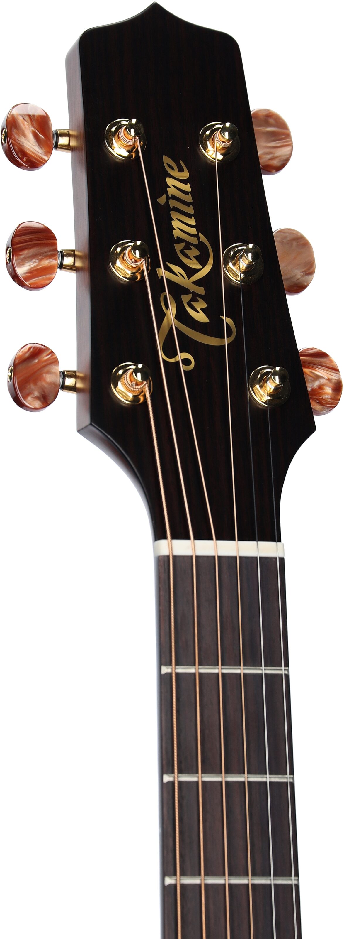 Takamine GB7C Garth Brooks Acoustic-Electric Guitar (with Soft Case), Natural Satin, Headstock Left Front