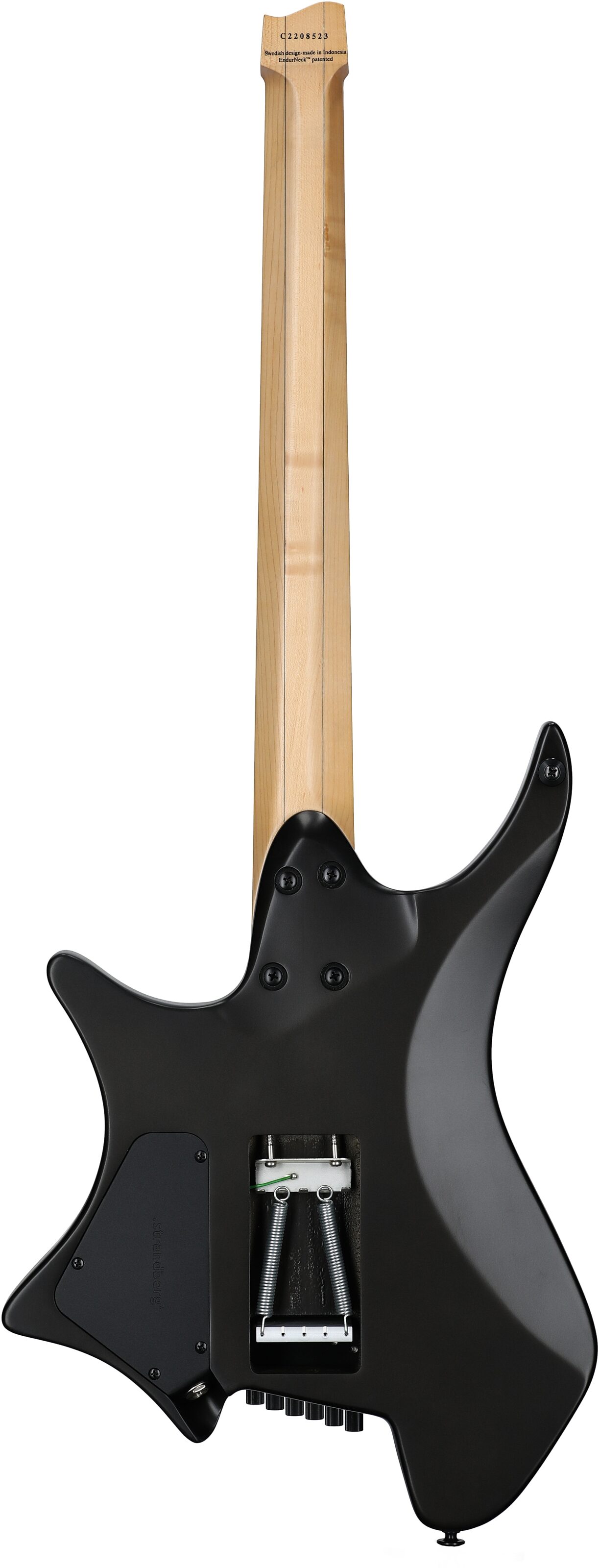 Strandberg Boden Standard NX 6 Tremolo Electric Guitar (with Gig Bag), Charcoal, Full Straight Back