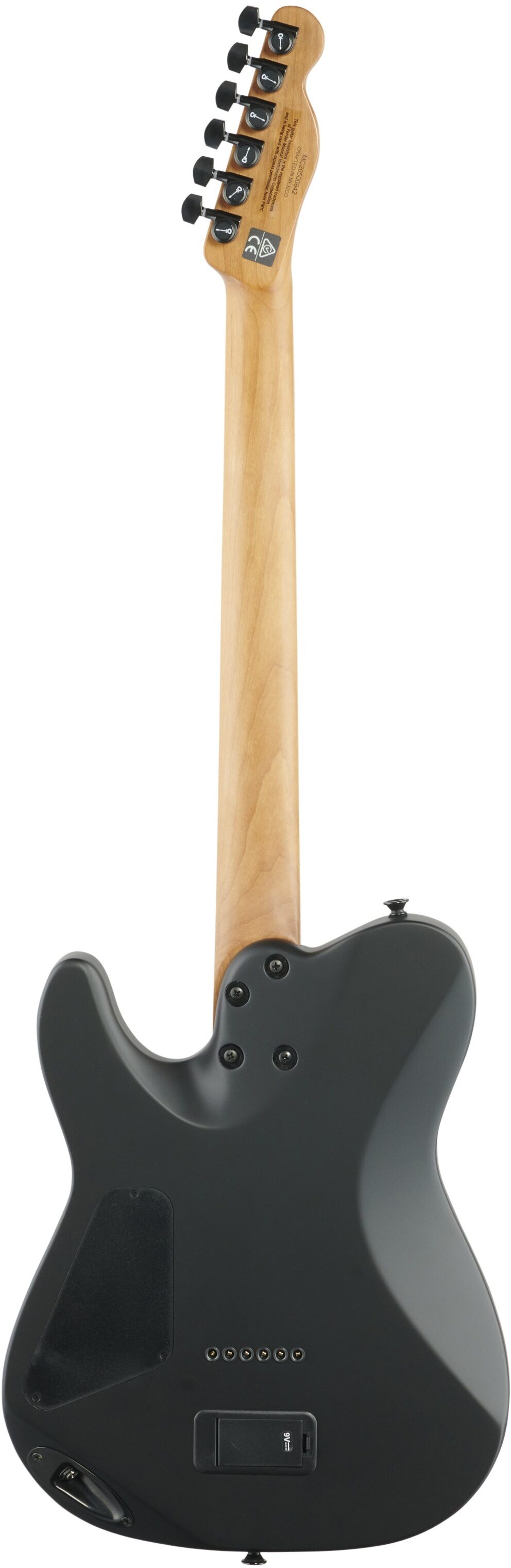 Charvel Pro-Mod So-Cal Style 2 24 HH HT CM Electric Guitar, Satin Black, Full Straight Back