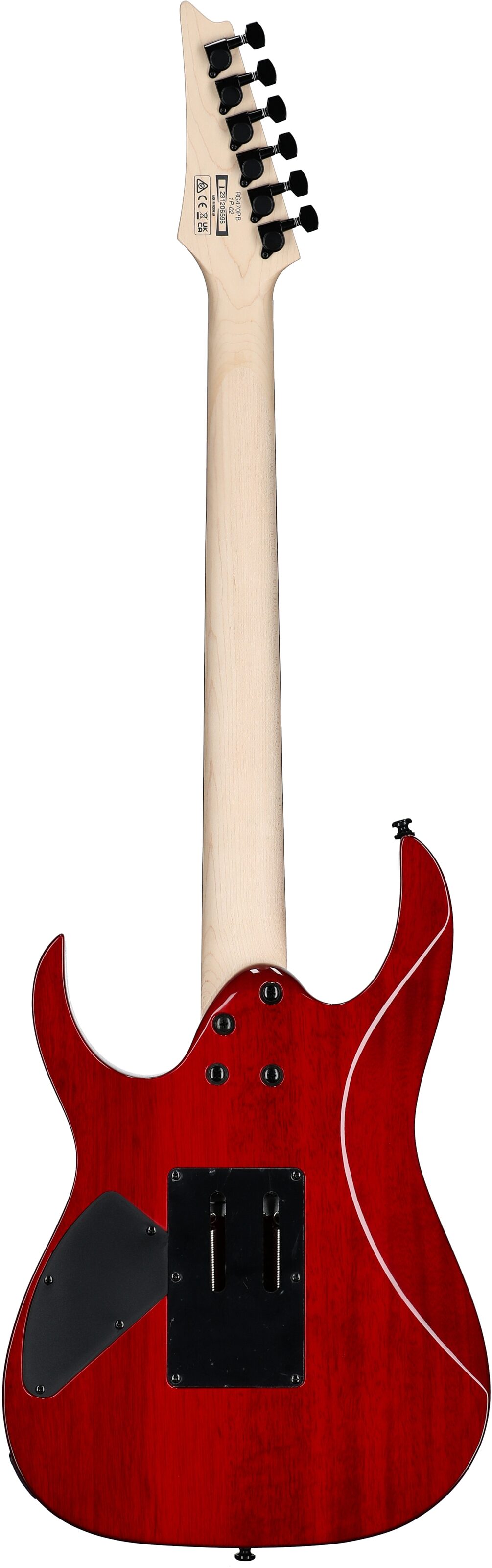 Ibanez RG470PB Electric Guitar, Red Eclipse Burst, Full Straight Back