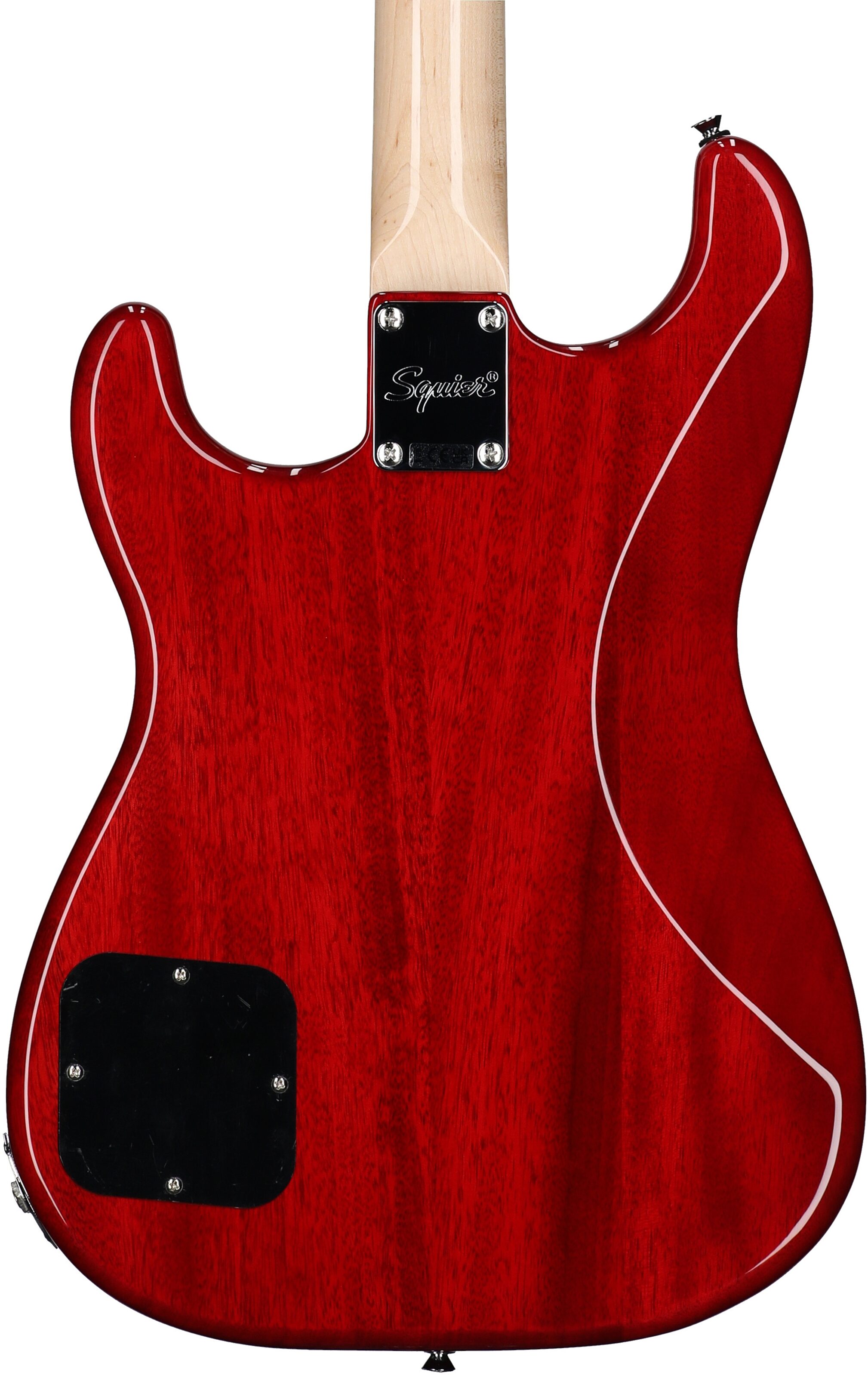 Squier Paranormal Strat-O-Sonic Electric Guitar, Crimson Red, Body Straight Back