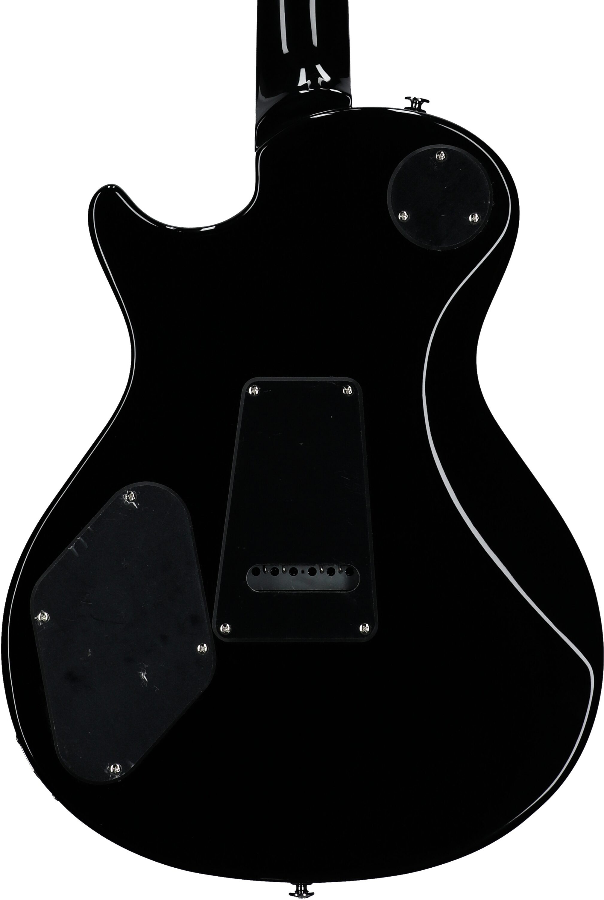 PRS Paul Reed Smith SE Tremonti Signature Carved Top Electric Guitar (with Gig Bag), Charcoal Burst, Body Straight Back