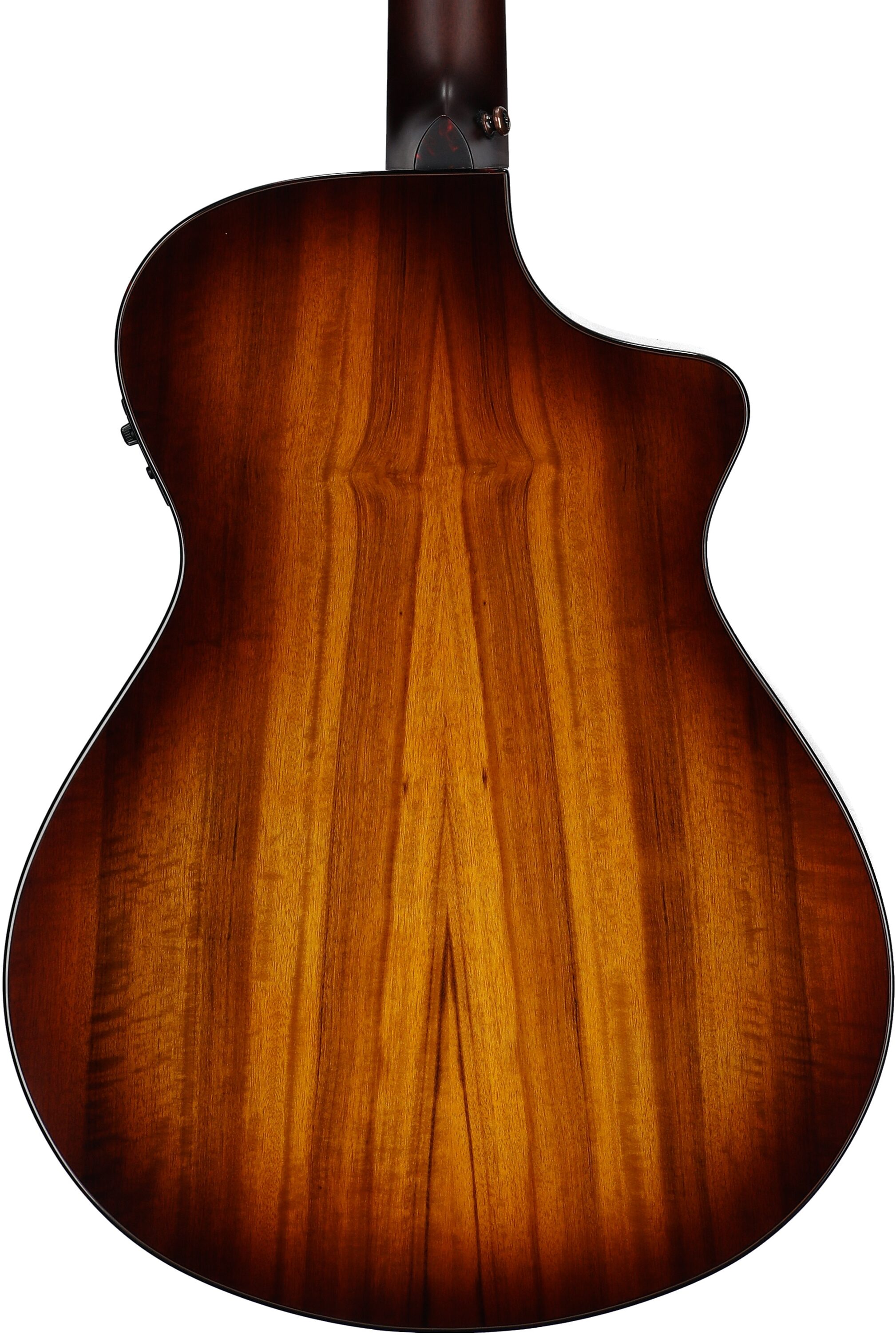 Breedlove Pursuit Exotic S Concert Acoustic-Electric Guitar, Left-Handed, Tigers Eye, Body Straight Back