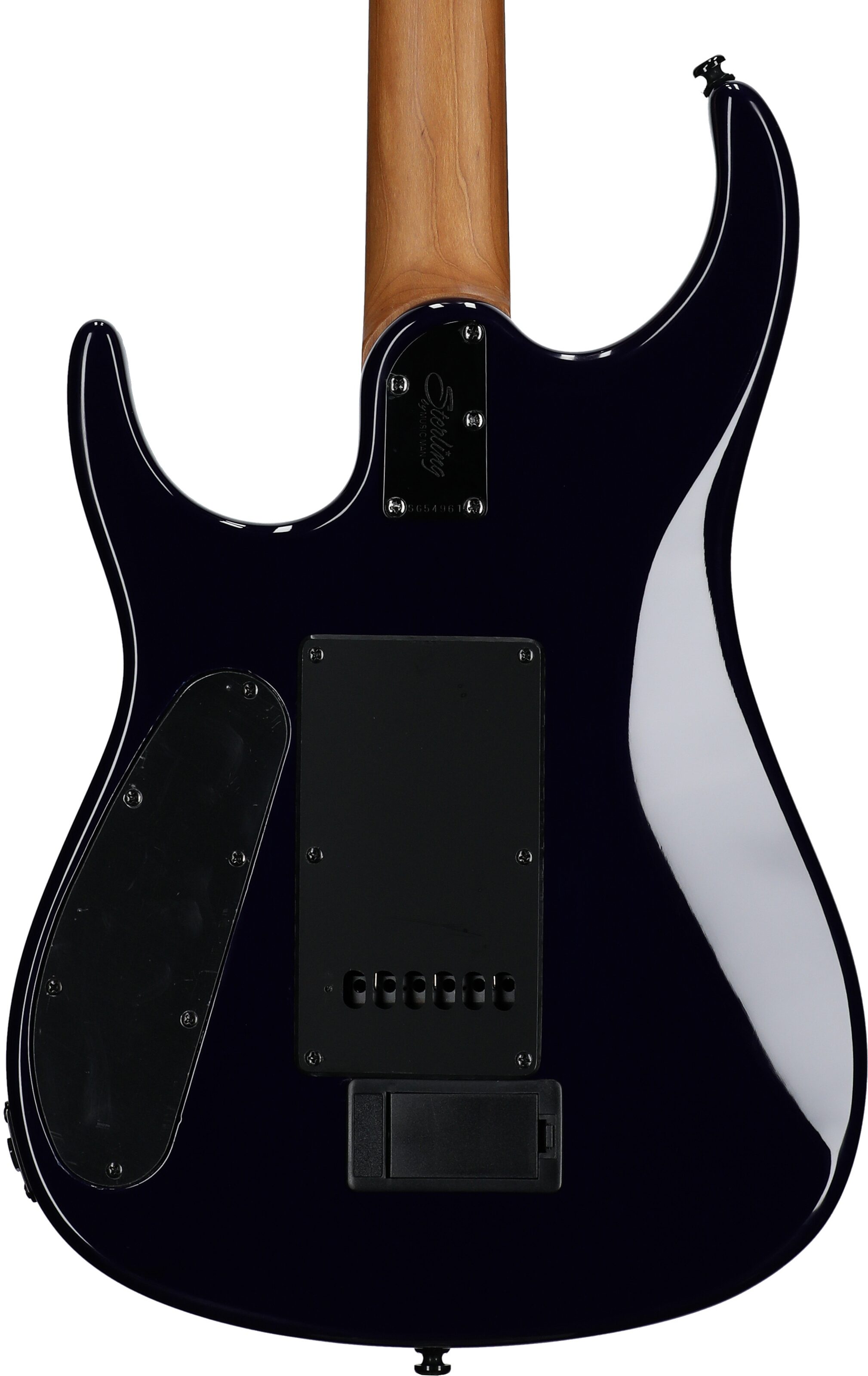 Sterling by Music Man John Petrucci JP150D QM Electric Guitar, Cerulean Blue, Body Straight Back