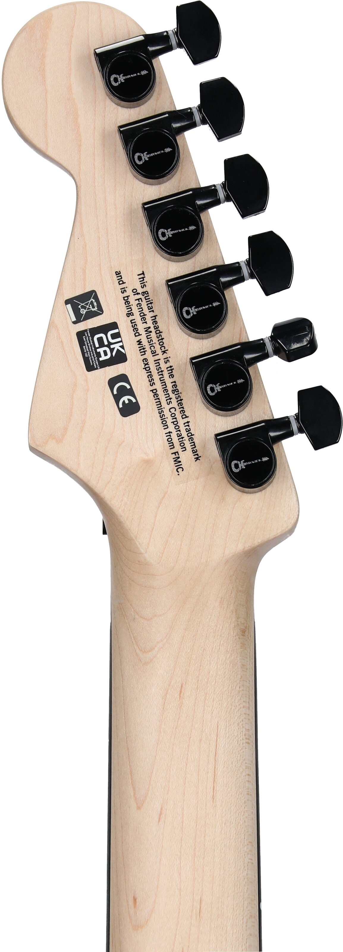 Charvel Pro-Mod So-Cal Style 1 HSS FR Electric Guitar, Ferrari Red, Headstock Straight Back