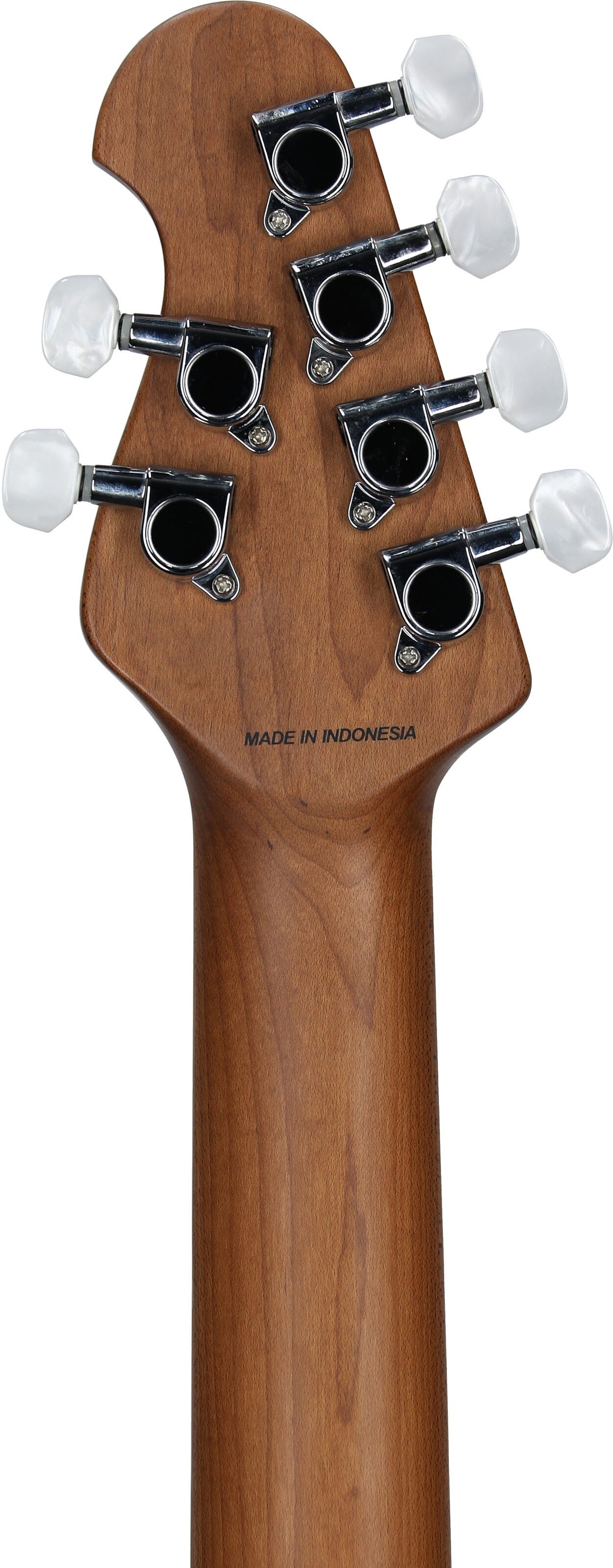 Sterling by Music Man Axis AX50QM Electric Guitar, Lava Burst, Headstock Straight Back