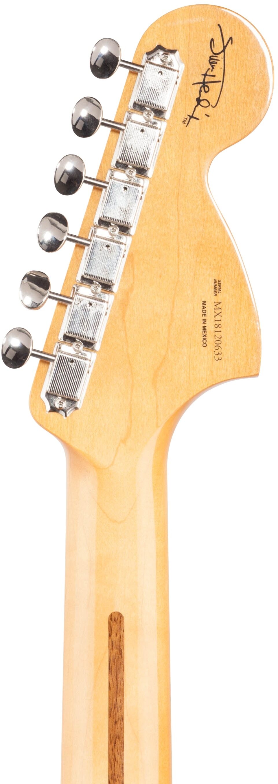 Fender Jimi Hendrix Stratocaster Electric Guitar, 3-Color Sunburst, Headstock Straight Back