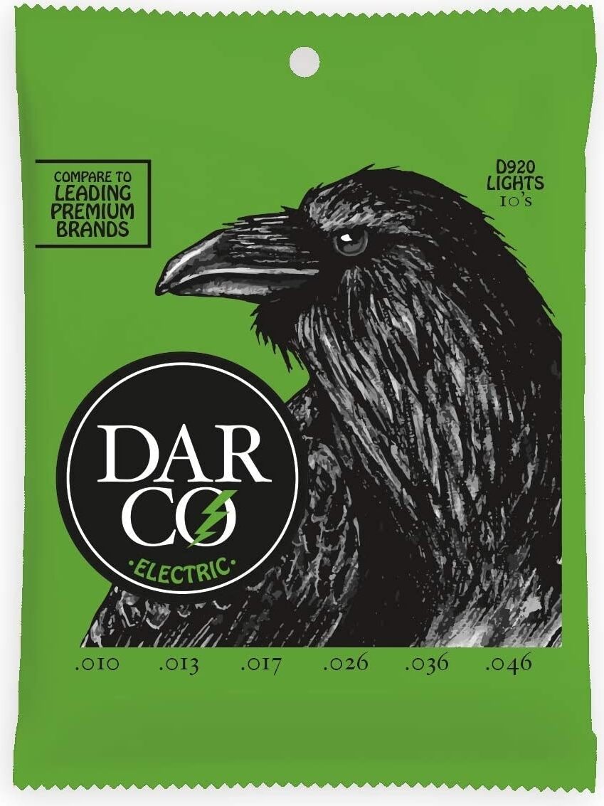Darco D920 Electric Guitar Strings Bulk Box, Light (.10 - .46), 25 Set, Action Position Back