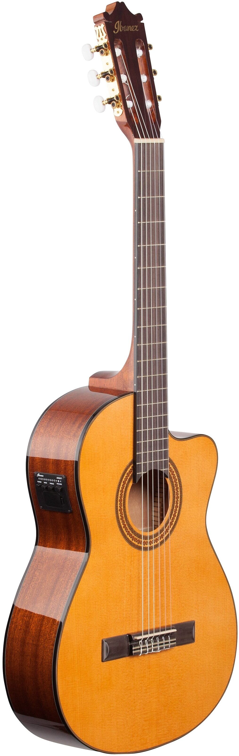 Ibanez GA6CE Classical Cutaway Acoustic-Electric Guitar, New, Body Left Front