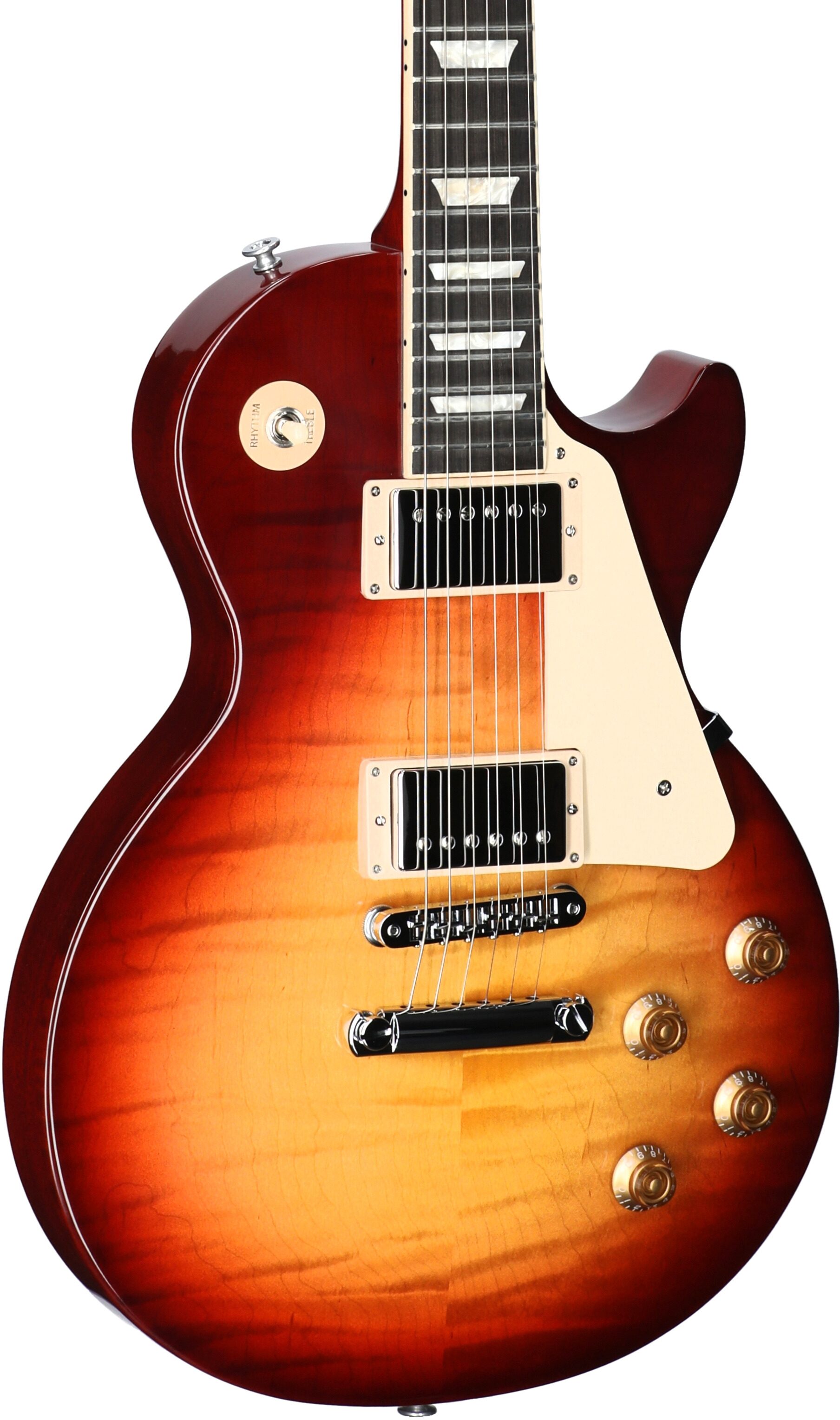 Gibson Les Paul Studio Session Electric Guitar (with Soft Case), Bourbon Burst, Full Left Front