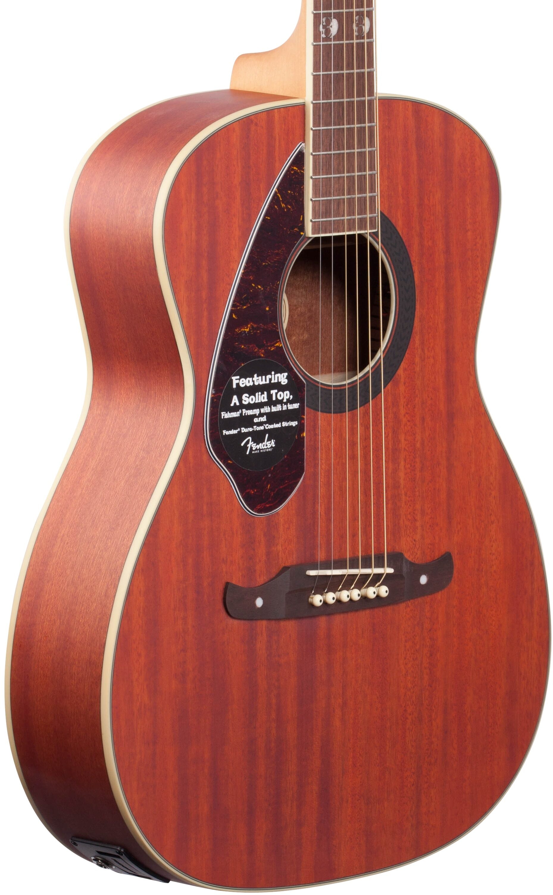 Fender Tim Armstrong Hellcat Acoustic-Electric Guitar, Left-Handed, Open Box (Very Good), Full Left Front