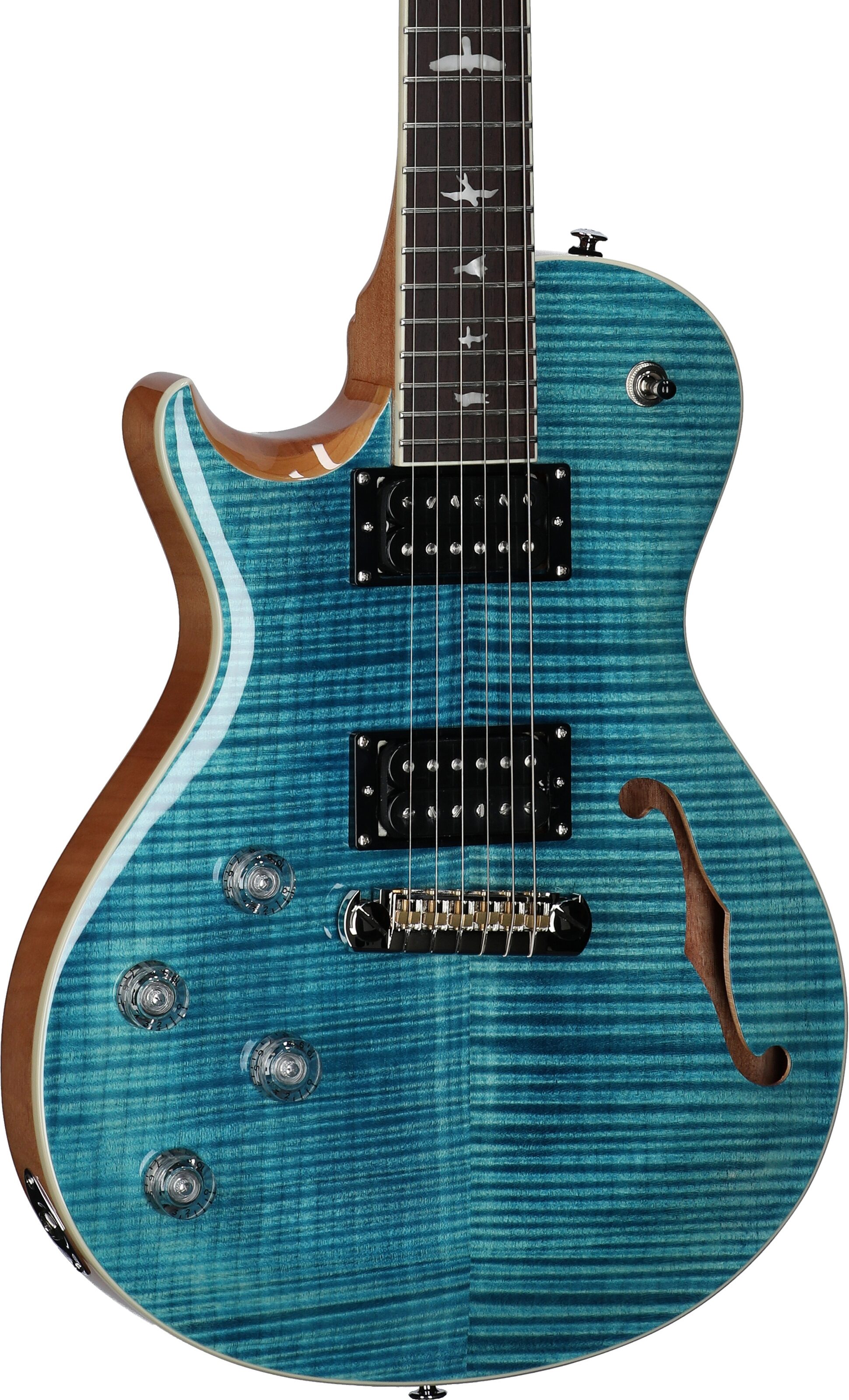 PRS Paul Reed Smith SE Zach Myers 594 Lefty Electric Guitar (with Gig bag), Myers Blue, Full Left Front