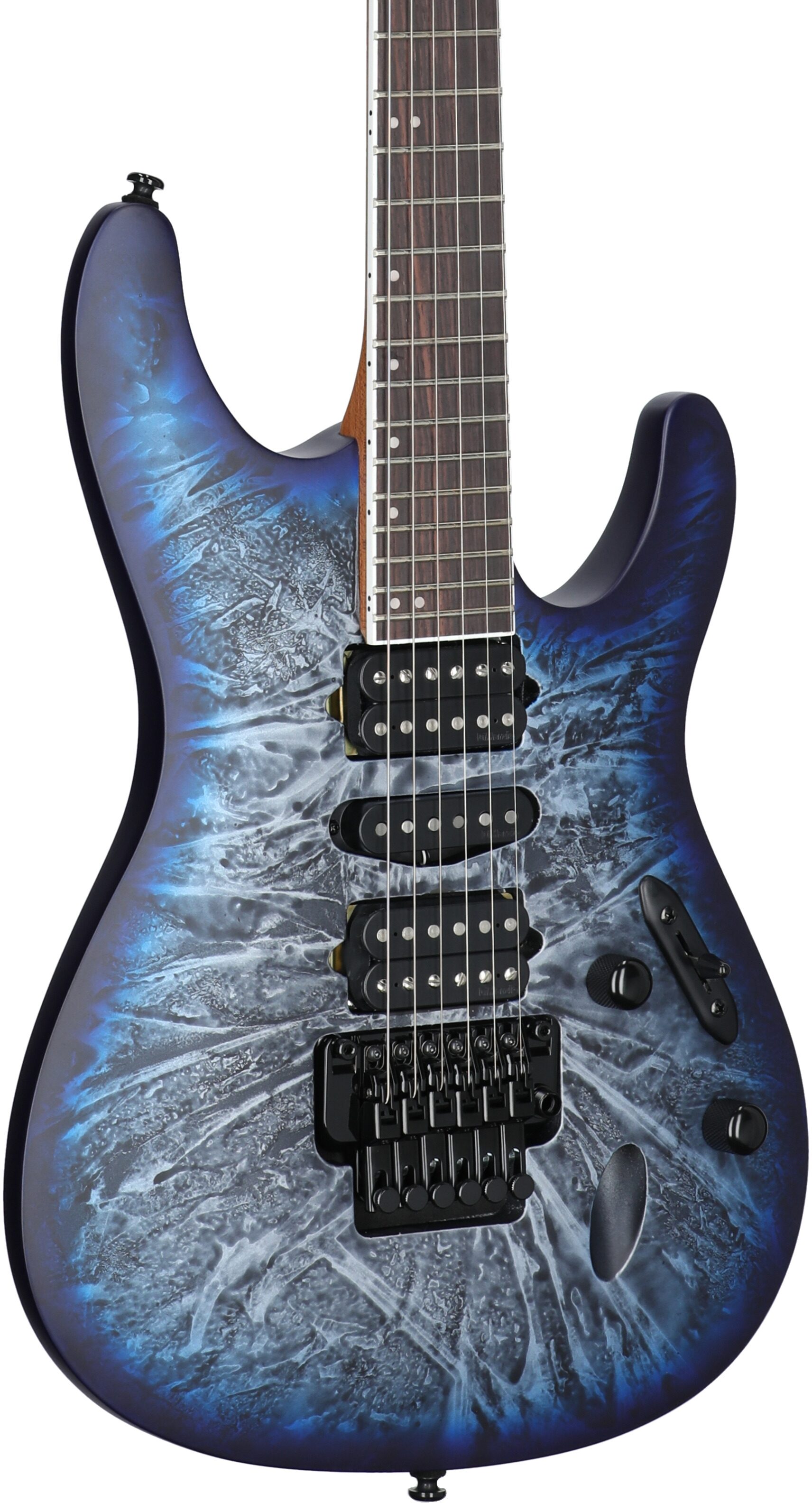 Ibanez S770 Electric Guitar, Cosmic Blue Frozen Matte, Full Left Front