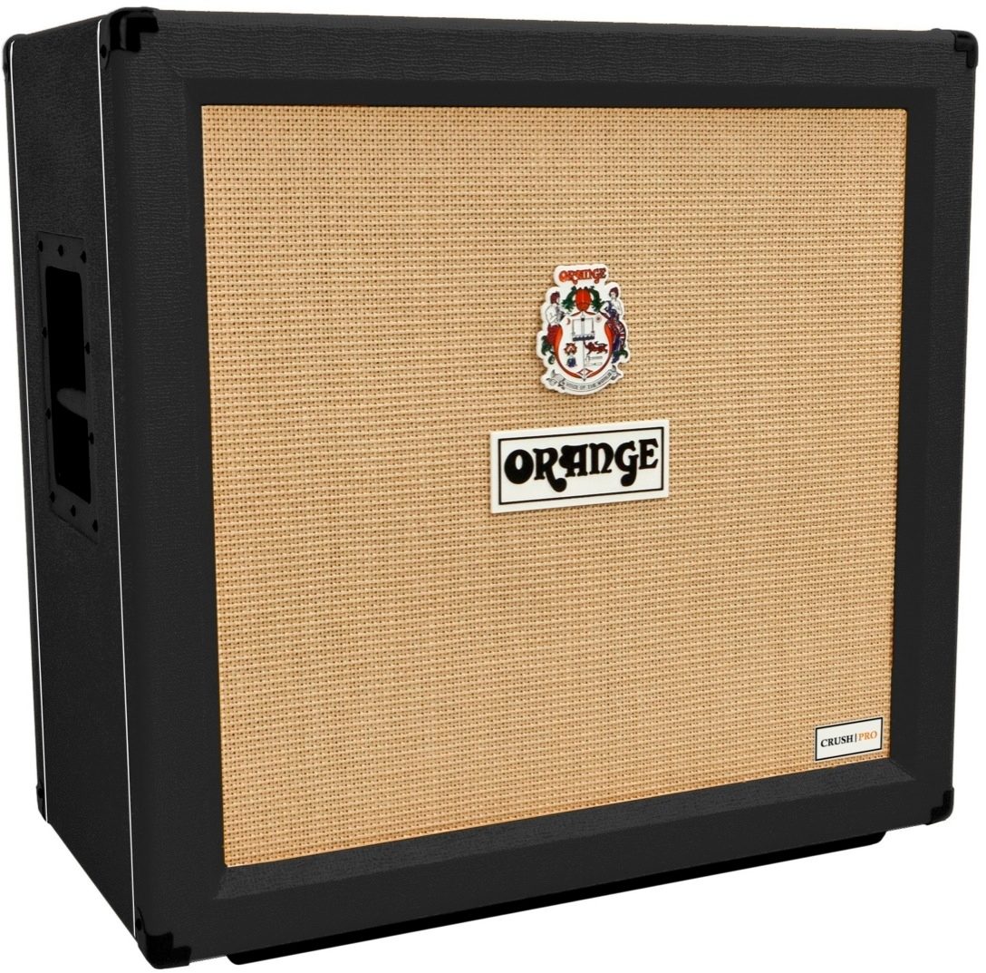 Orange Crush Pro 4x12 Guitar Speaker Cabinet (240 Watts), Black, 16 Ohms, Black - Left