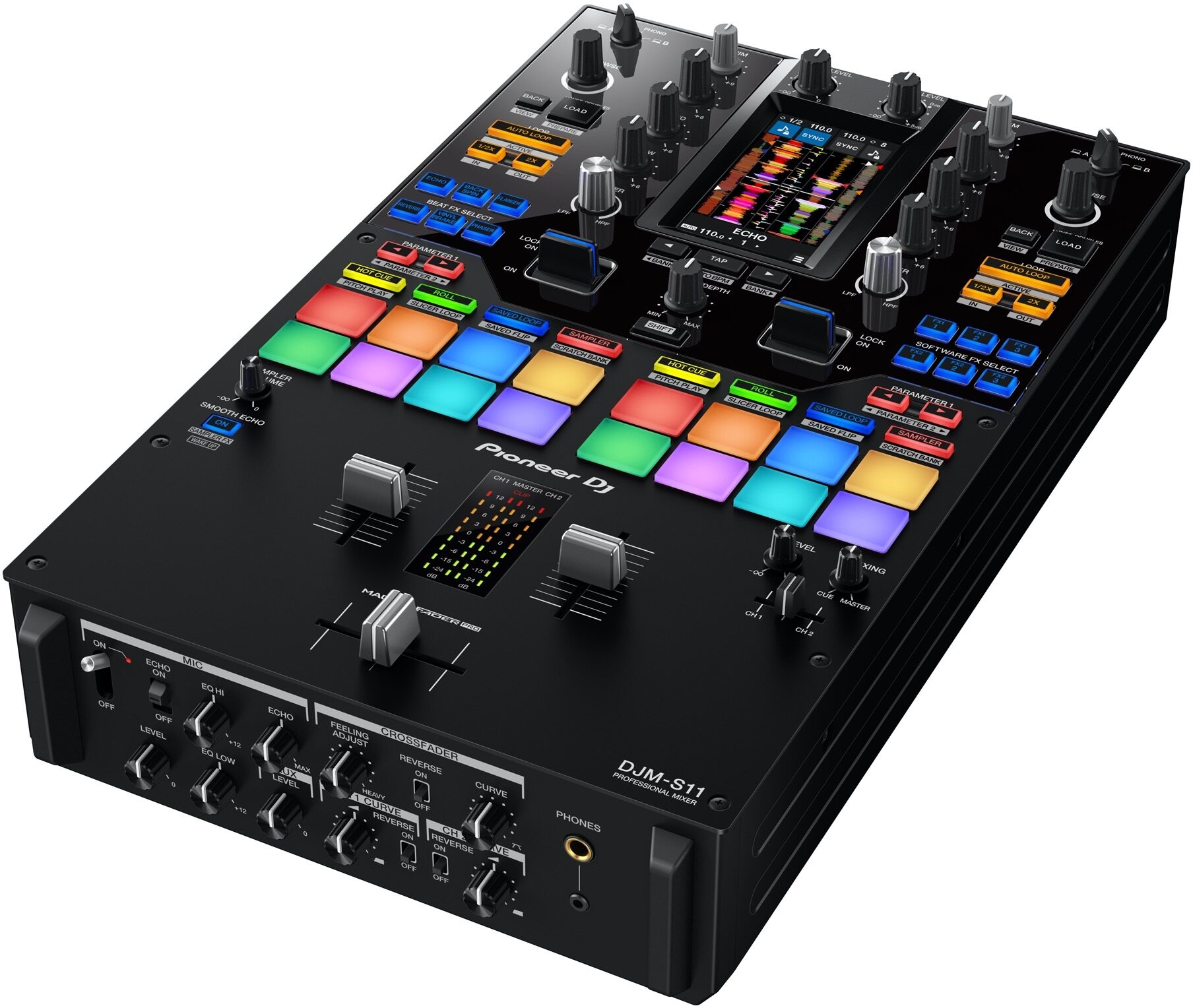 Pioneer DJ DJM-S11 Professional DJ Mixer, New, View