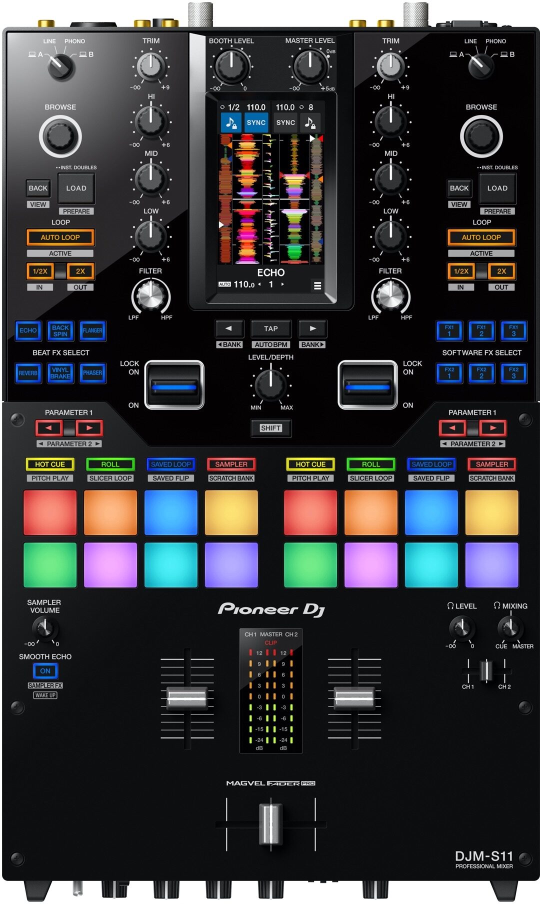 Pioneer DJ DJM-S11 Professional DJ Mixer, New, Main