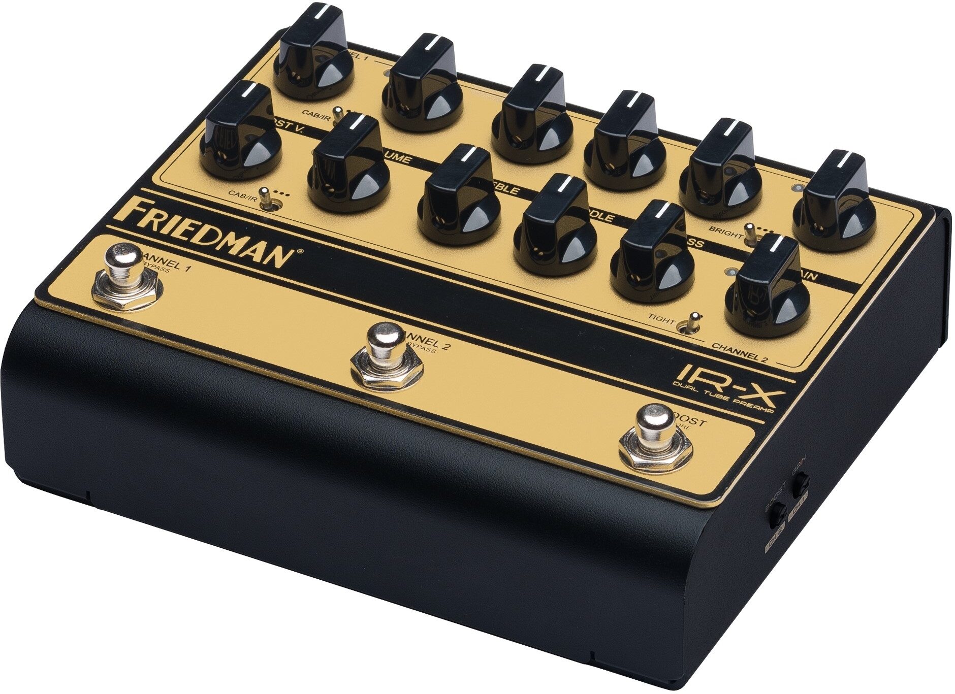 Friedman IR-X Dual-Channel Tube Preamp High Voltage DI/IR Direct Box, New, Action Position Back