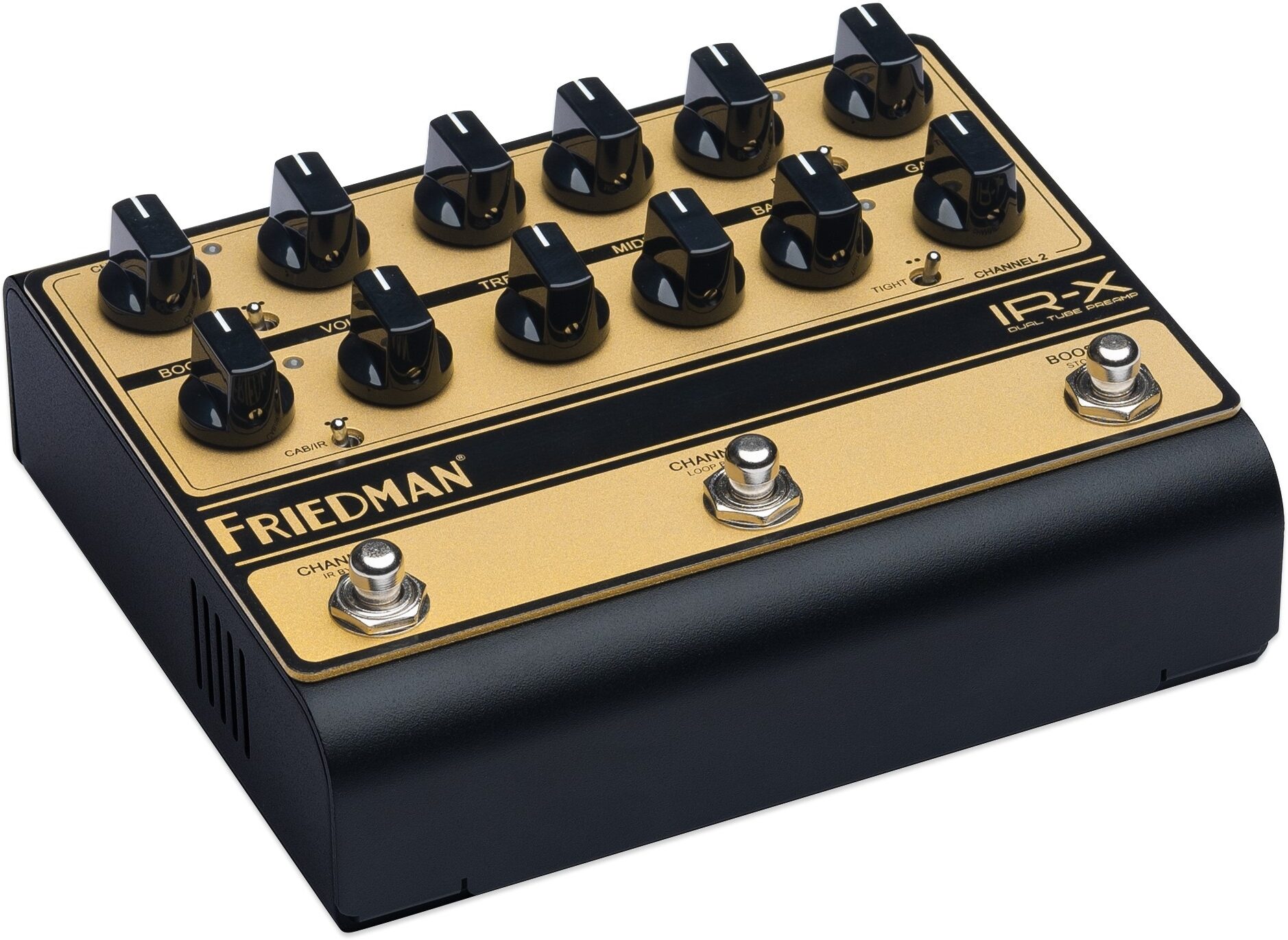 Friedman IR-X Dual-Channel Tube Preamp High Voltage DI/IR Direct Box, New, Action Position Back