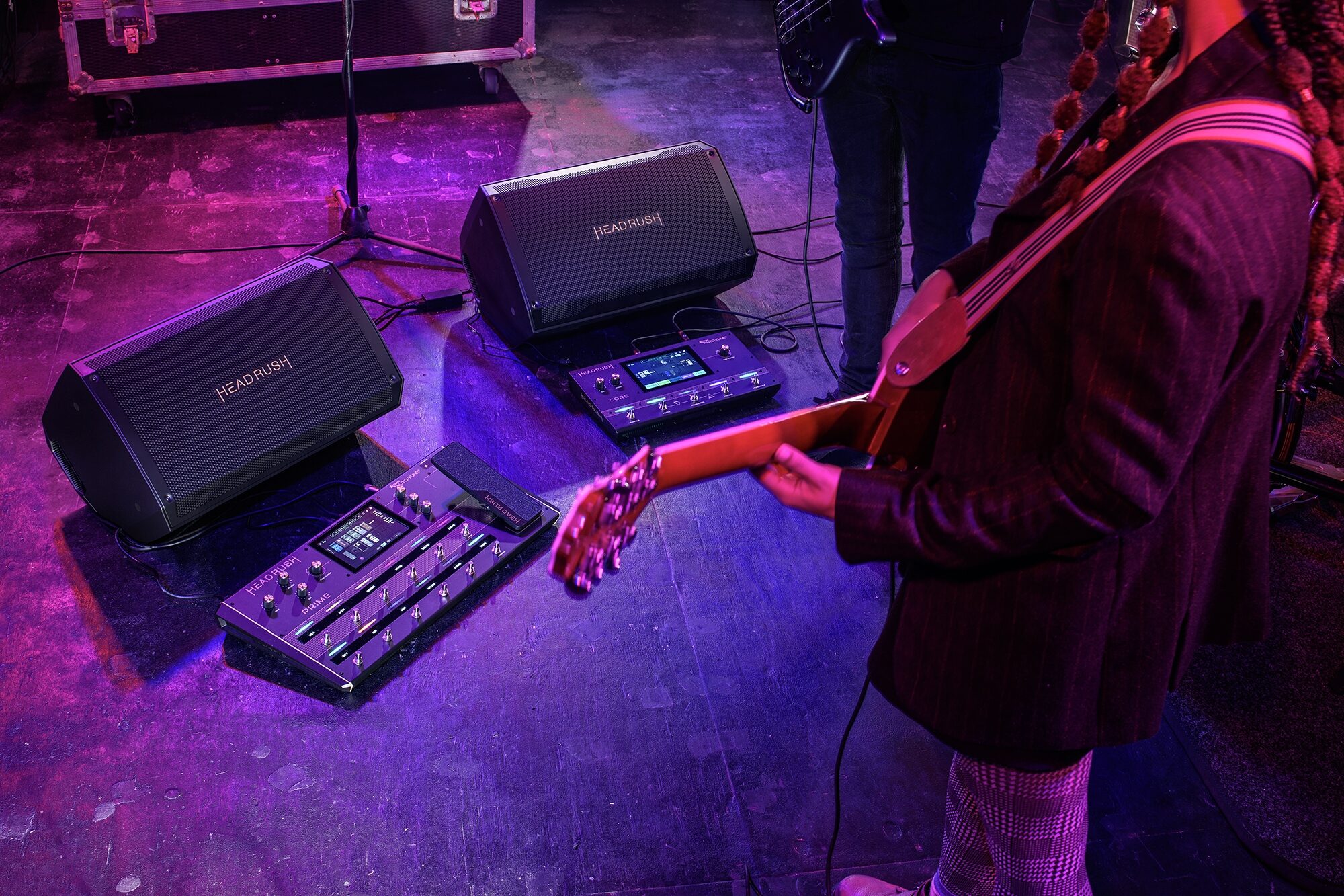 HeadRush FRFR112 MKII Bluetooth Powered Speaker Cabinet (2500 Watts), New, Action Position Back