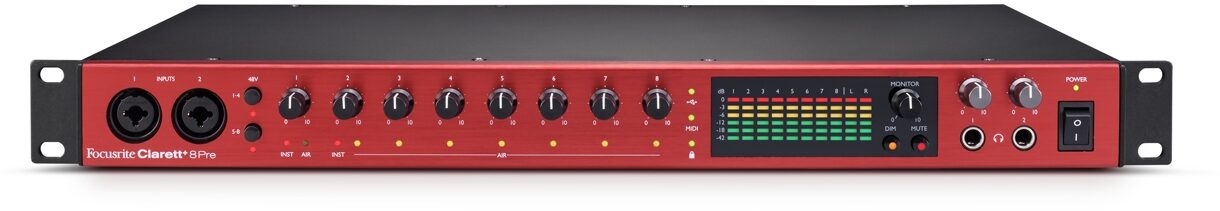 Focusrite Clarett Plus 8Pre USB Audio Interface, New, View