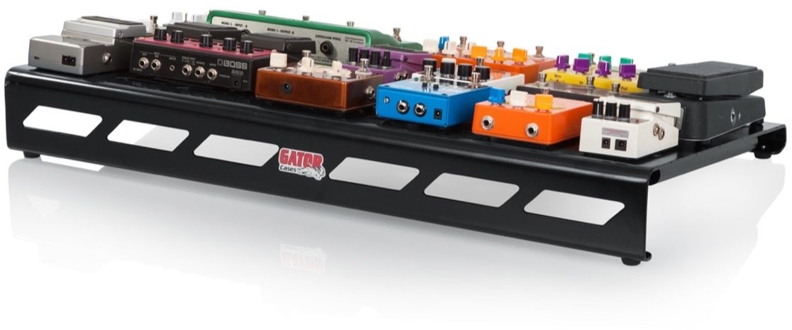 Gator Aluminum XL Pedalboard (with Bag), Black, Black Rear