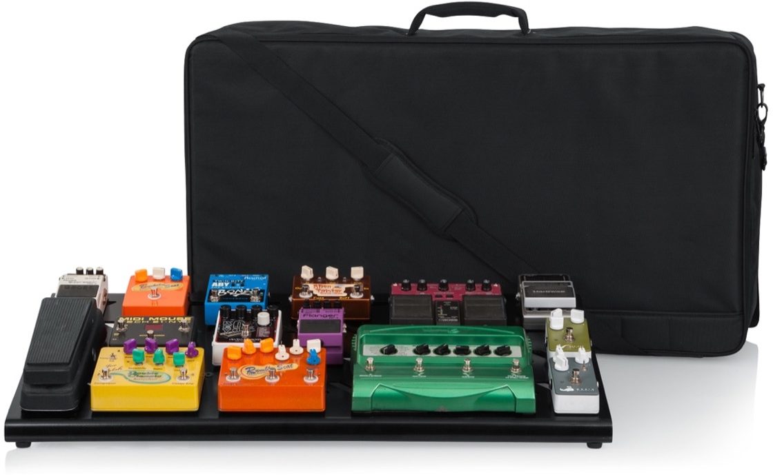Gator Aluminum XL Pedalboard (with Bag), Black, Black with Gig Bag