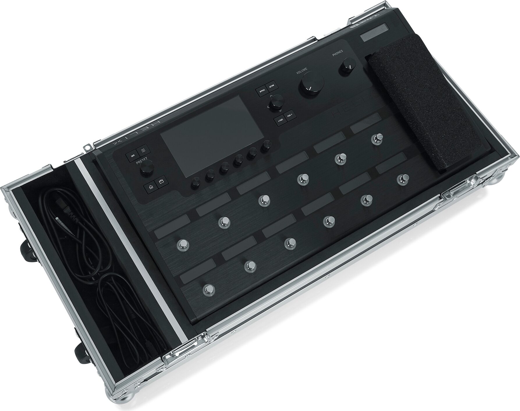 Gator GTOURHELIXFLOOR Helix Floor Case (with Wheels), New, Action Position Side