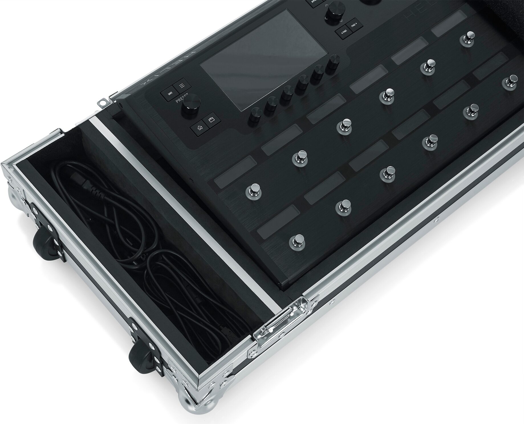Gator GTOURHELIXFLOOR Helix Floor Case (with Wheels), New, Action Position Side