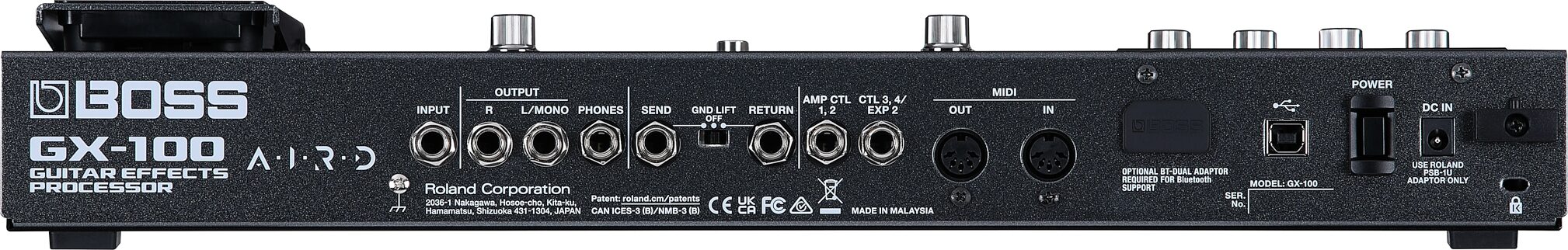 Boss GX-100 Guitar Multi-Effects Processor Pedal, New, Action Position Back