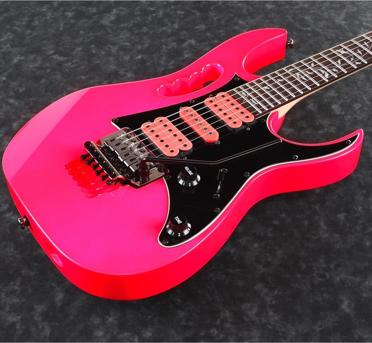 Ibanez Steve Vai JEM Junior SP Electric Guitar, Pink, View