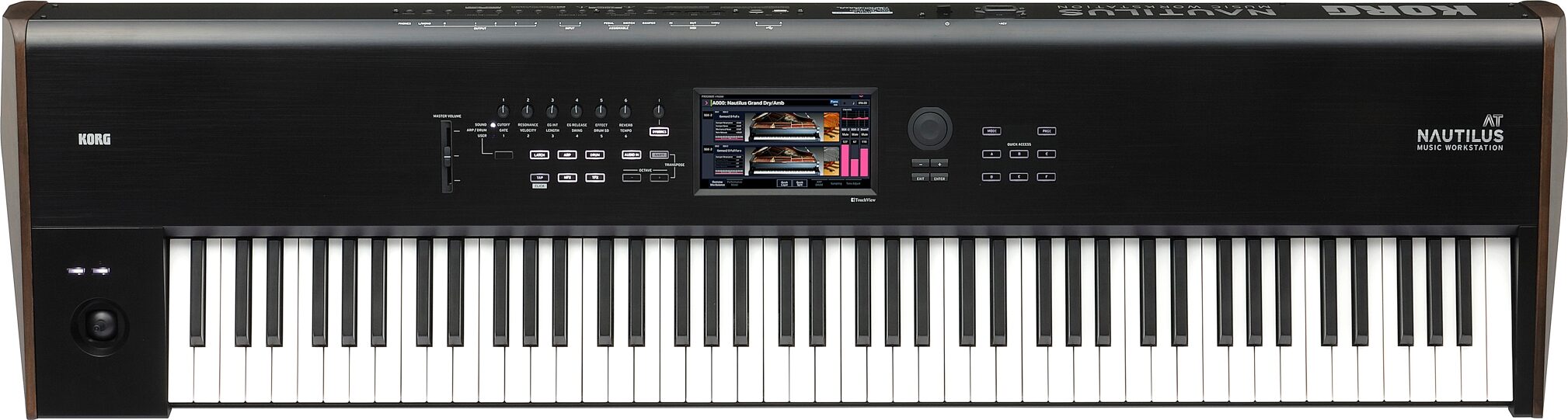 Korg Nautilus 88 AT Synthesizer Workstation Keyboard, Black, Action Position Back