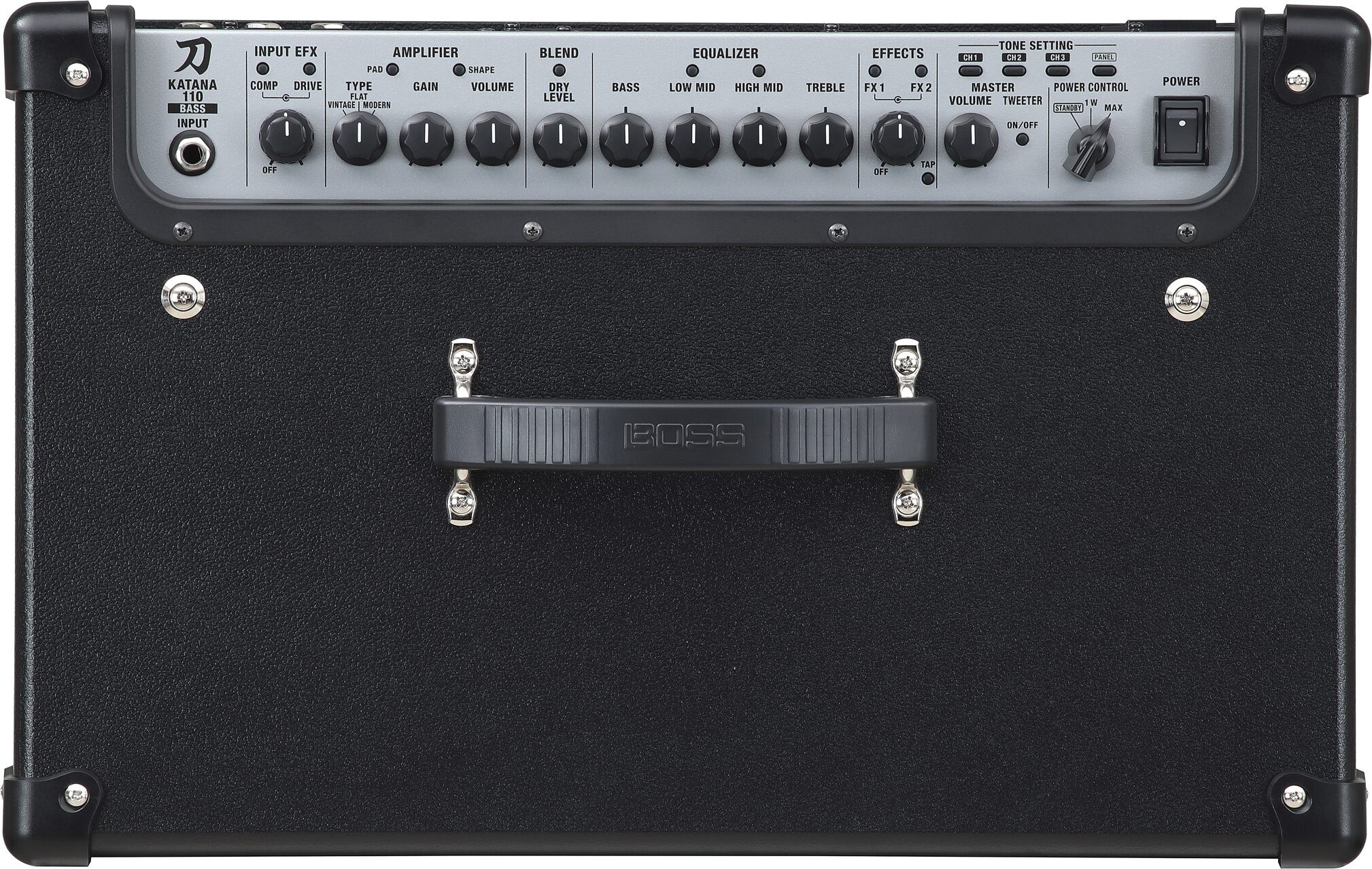 Boss Katana-110 Bass Combo Amplifier (1x10", 60 Watts), New, Action Position Front