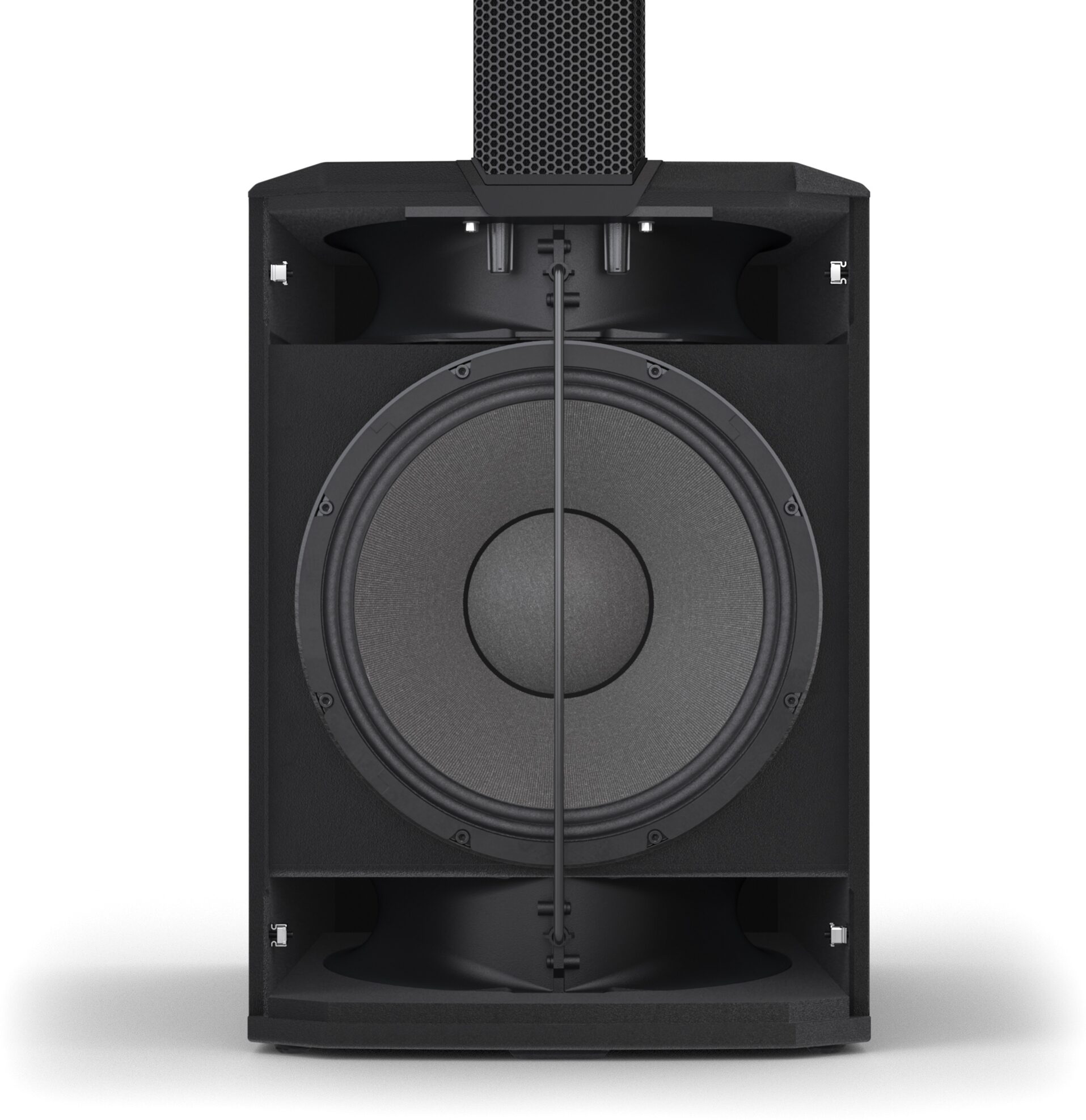 LD Systems MAUI 28 G3 Compact Powered PA System, Black, Action Position Back