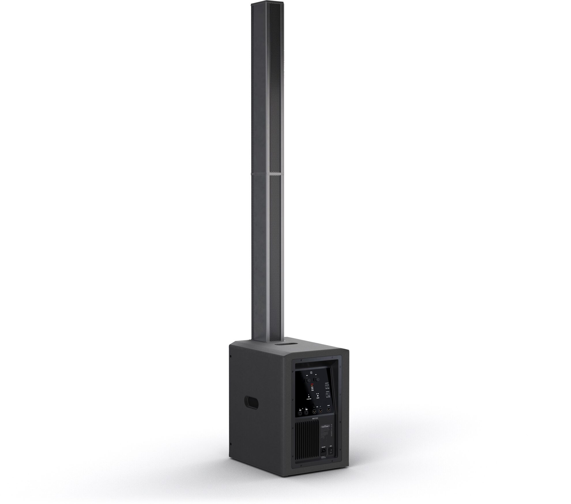 LD Systems MAUI 28 G3 Compact Powered PA System, Black, Action Position Back