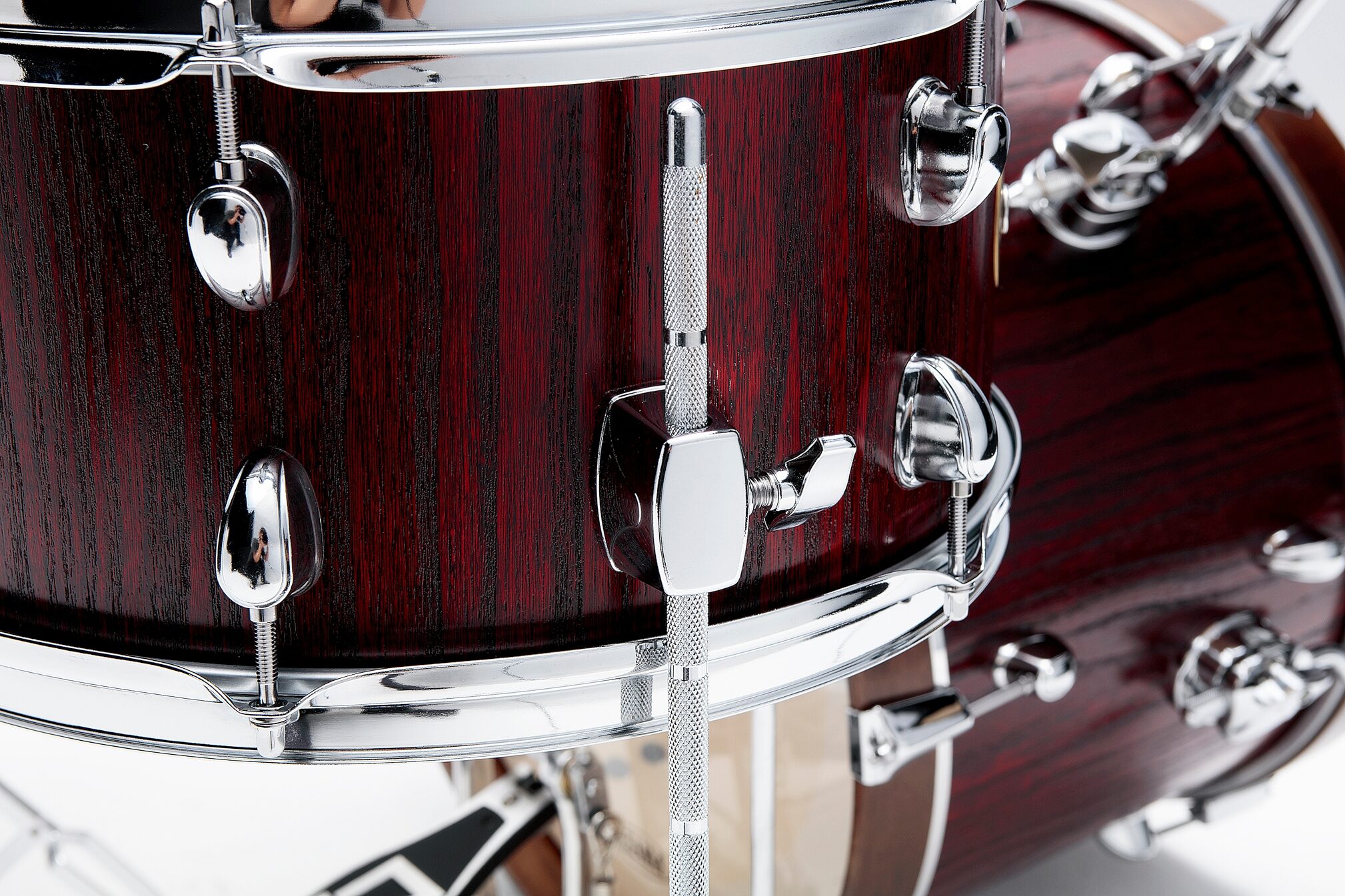 Tama LJL48S Club Jam Drum Shell Kit, 4-Piece, Satin Burgundy, Action Position Back