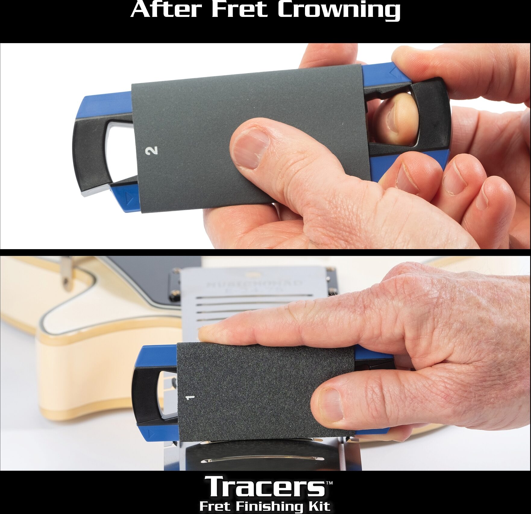 Music Nomad MN860 Tracers Fret Finishing Kit, 6-Piece, Action Position Back