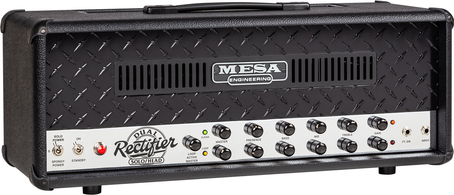 Mesa/Boogie '90s Dual Rectifier Guitar Amplifier Head (100 Watts), New, Action Position Back
