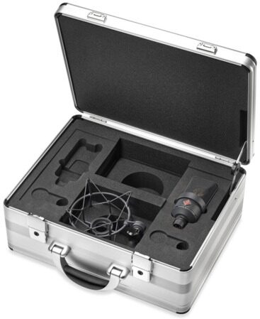 Neumann TLM 103 Mono Set Large-Diaphragm Condenser Microphone with Shock Mount and Aluminum Case, Black, TLM 103 MT Mono Set, Mono Set