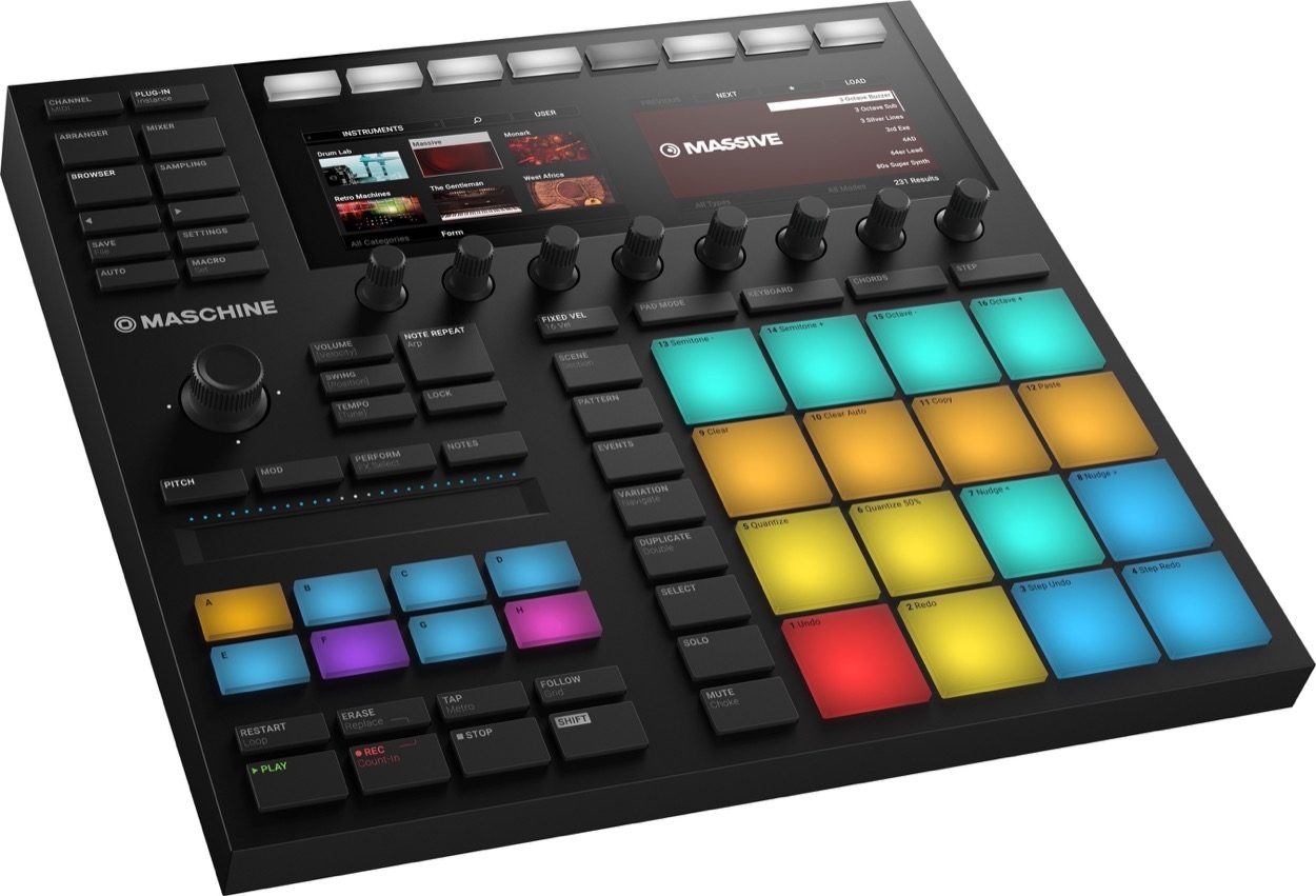 Native Instruments Maschine MK3 Groove Production Studio, Black, view
