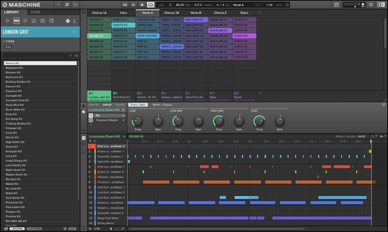 Native Instruments Maschine MK3 Groove Production Studio, Black, view