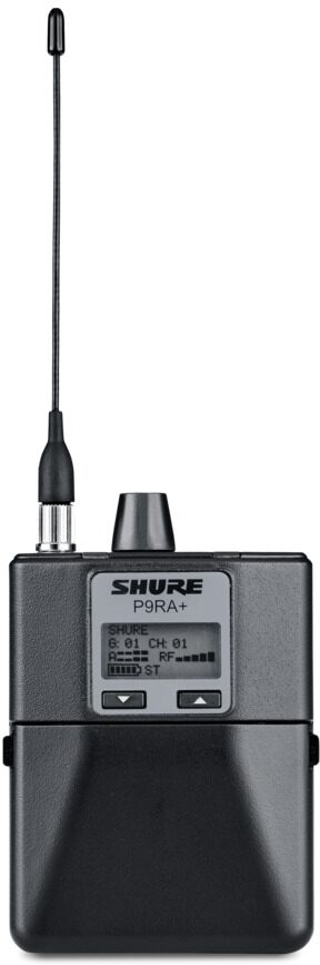 Shure P9RA+ Stereo Bodypack Receiver for PSM900 Wireless IEM Systems, Band G6 (470-506 MHz), Main