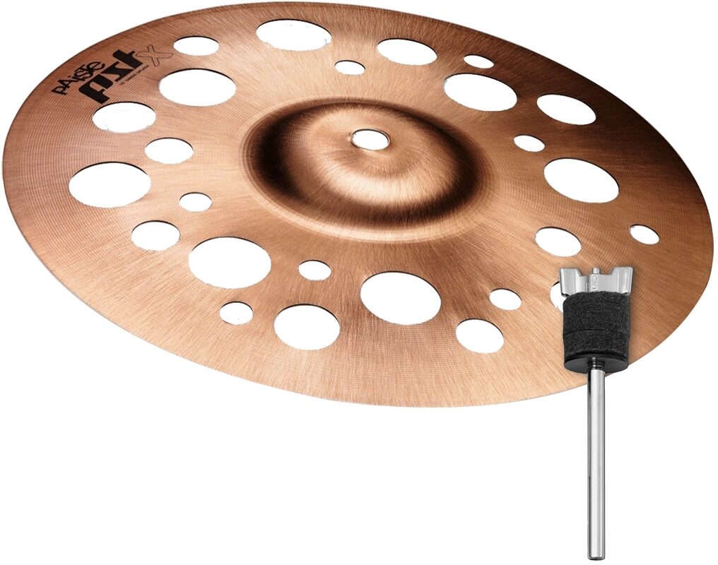 Paiste PST X Swiss Splash Cymbal, With MCS6 Stacker, pack