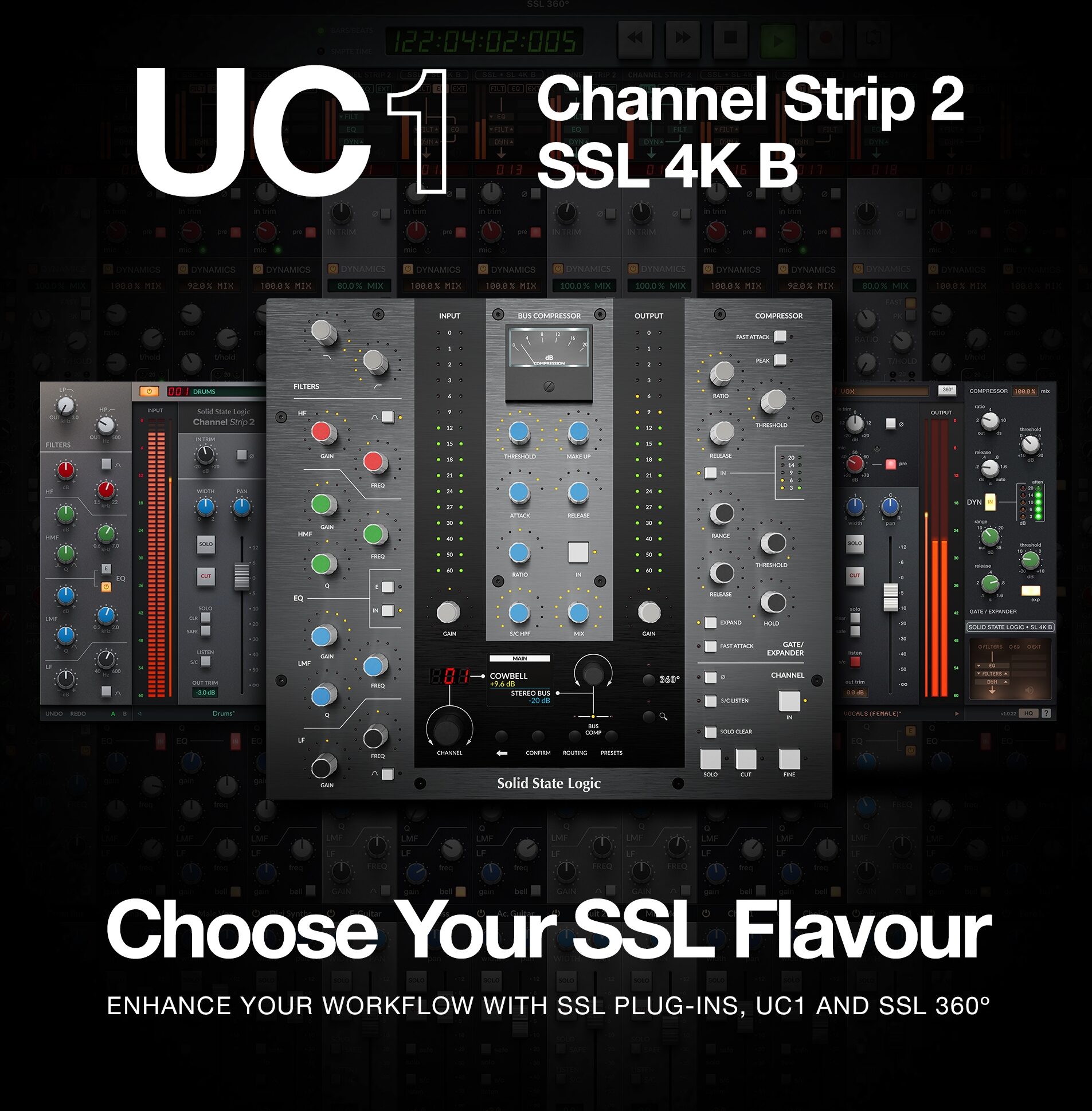 Solid State Logic SSL UC1 Hardware Controller, New, Action Position Back