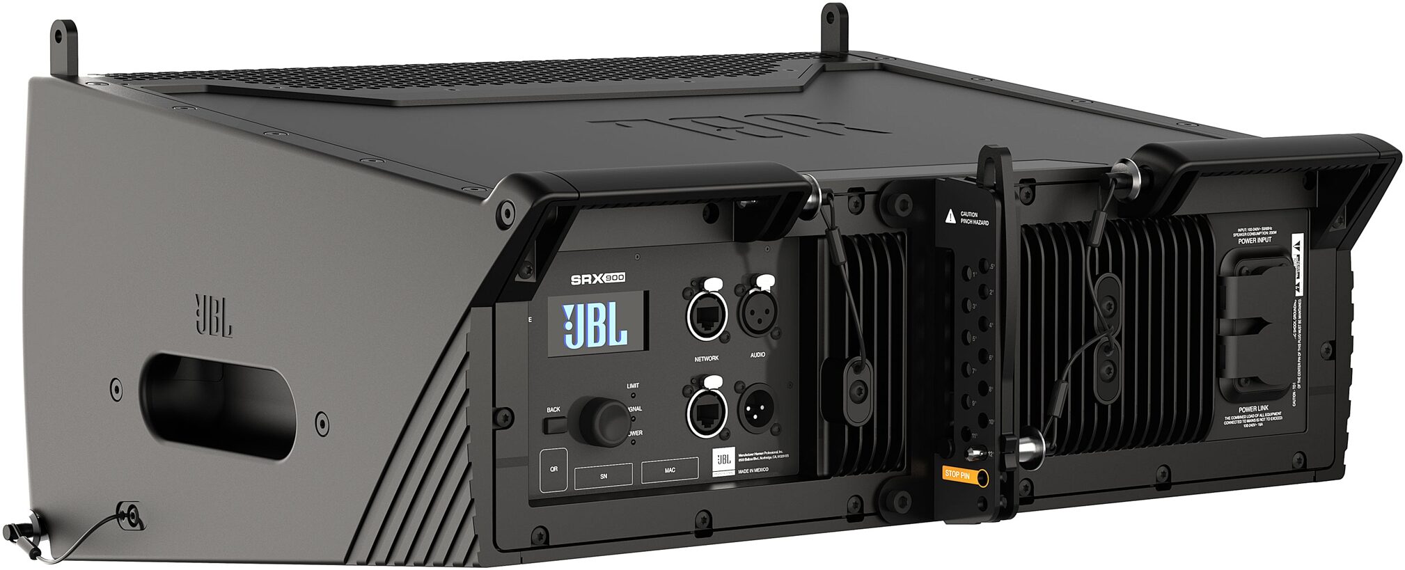JBL SRX906LA Powered Line Array Loudspeaker (2x6.5"), Single Speaker, Rear