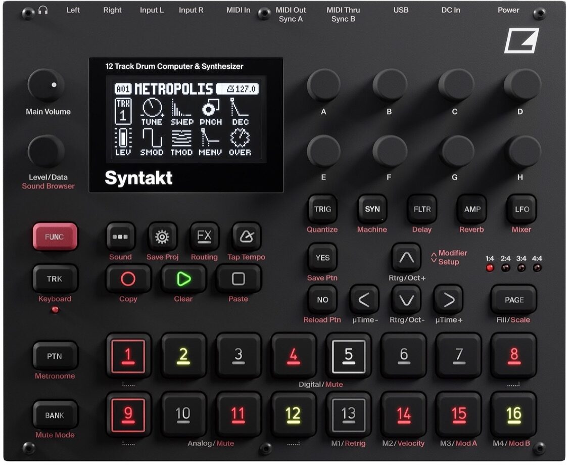 Elektron Syntakt Drum Computer and Synthesizer, New, Main