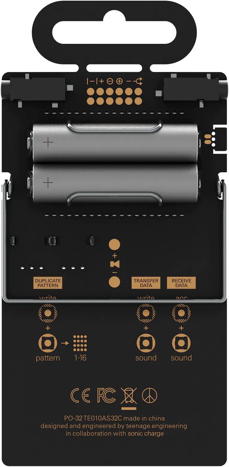 Teenage Engineering PO-32 Tonic Pocket Operator Drum Machine, New, Action Position Back