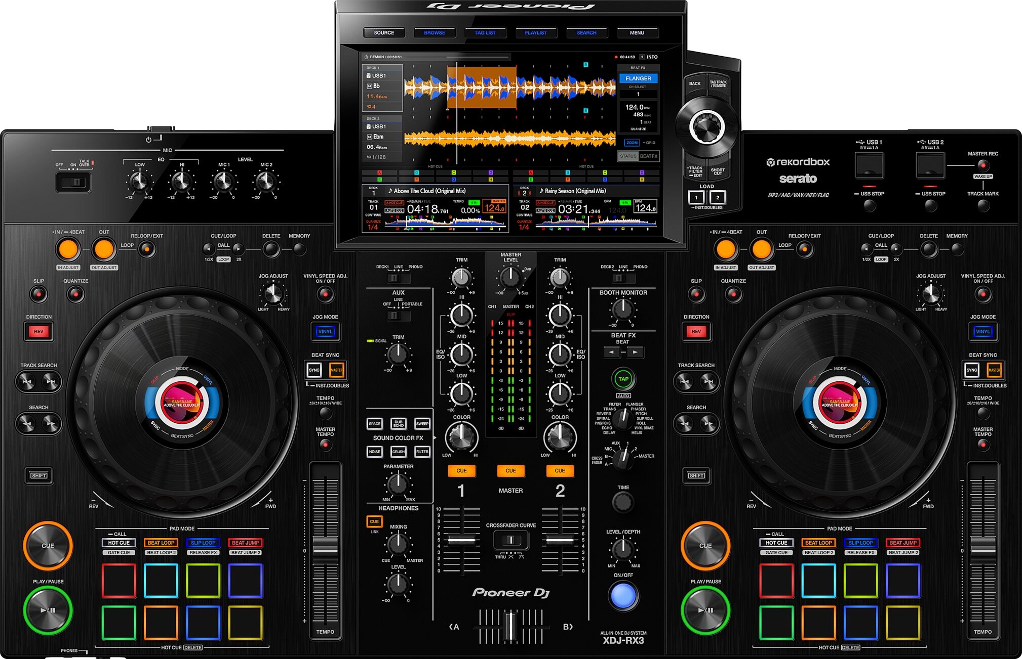 Pioneer DJ XDJ-RX3 DJ System, New, Action Position Back